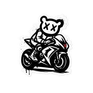 Motorcycle WOTCREW Bear Bubble-free stickers